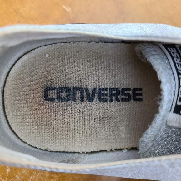 Converse All ☆ Star Silver Sneaker Athletic - Picture 9 of 9